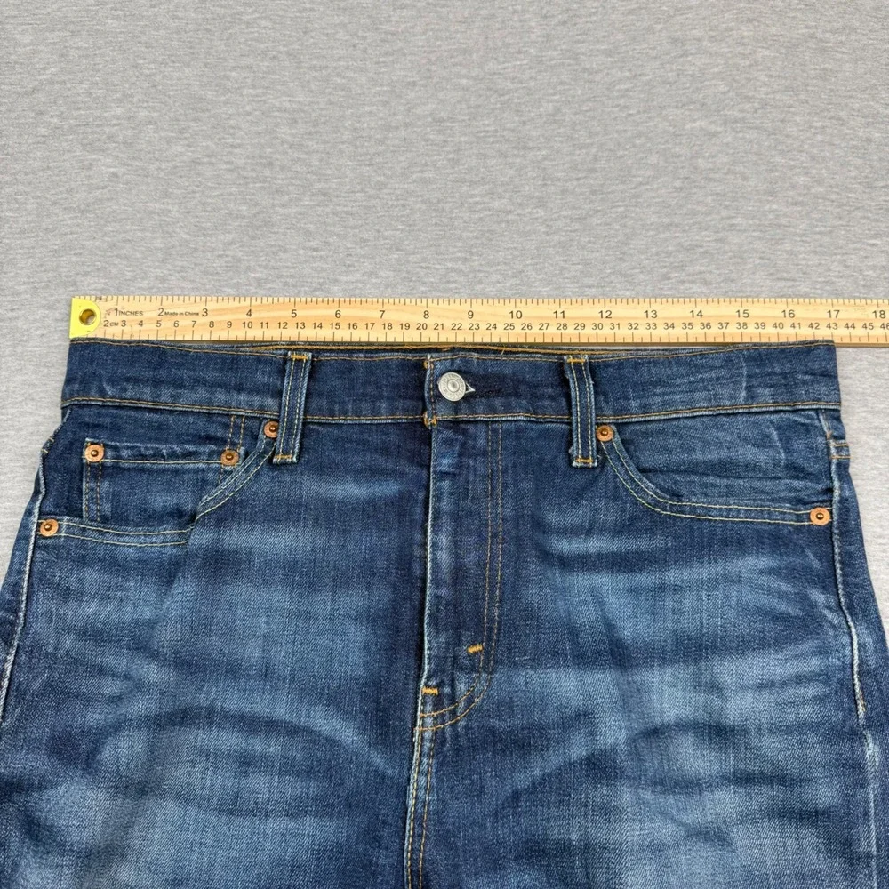 Levis 510 Skinny Fit Jeans Mens 33x32 Medium Wash Blue Denim 05510-0719